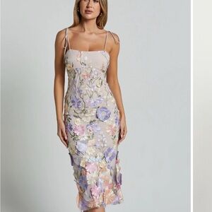Showpo Pastel Floral Midi Dress